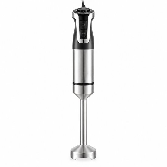 Staafmixer 800W – Regelbare Snelheid – Afneembare RVS-Mixvoet – Voor Soep, Smoothies en Sauzen – Zwart van JustCook