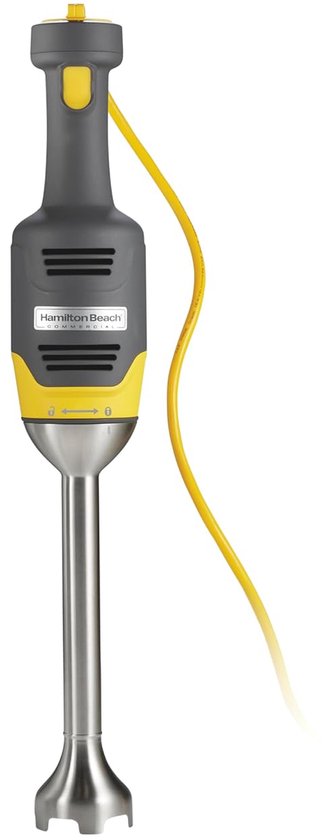 Staafmixer - Blender Mixer - Kleine Recepten Maken - Variabele Snelheden - 23 cm - Grijs en Geel