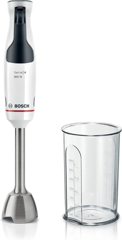 Staafmixer - BOSCH - MSM4W410 ErgoMaster - 800W motor - 4 QuattroBlade-messen - Snelheidshendel + turbo van Bosch