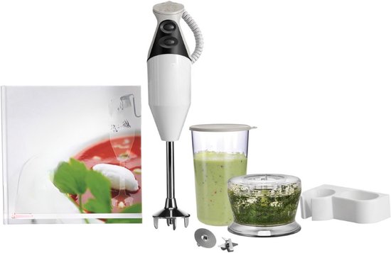 Staafmixer Gourmet – 160 W – 11.000‑15.000 Omw/min – 2 Snelheden – Inclusief Accessoires – Energie‑efficiënt van Merkloos