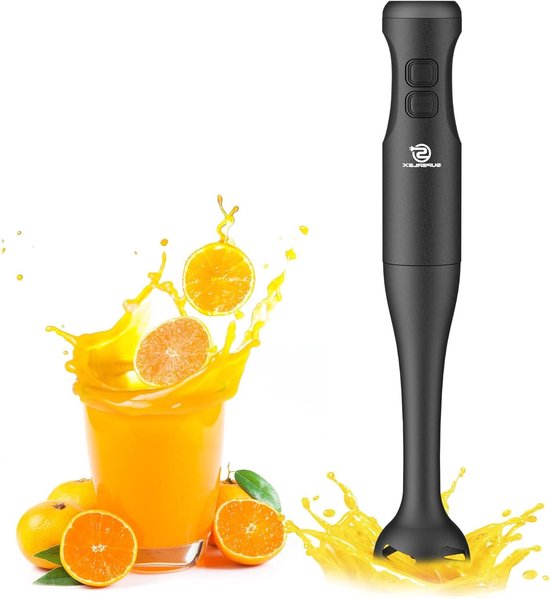 Staafmixer - Handblender Pureerstaaf - Keukenbereidingen - 3-in-1 Accessoires - 382 cm hoog - Zwart