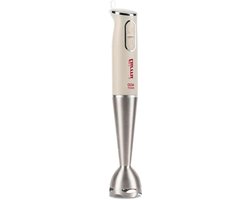 Staafmixer - Handmixer Blender - Eten Bereiden - Roestvrijstalen Messen - 19 cm - Creme