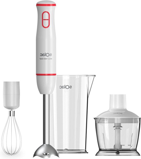 Staafmixer - Handmixer Blender - Snel Mixen - 1000 Watt Vermogen - 500 ml - Zilver van Merkloos