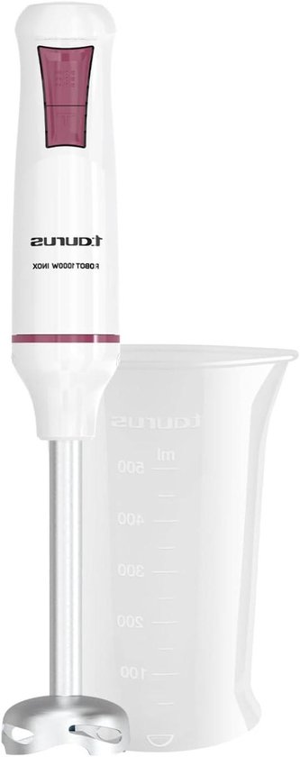 Staafmixer - Handmixer Blenders - Keukenwerk - Turbo Rotatiesysteem - 1000 Watt - Wit