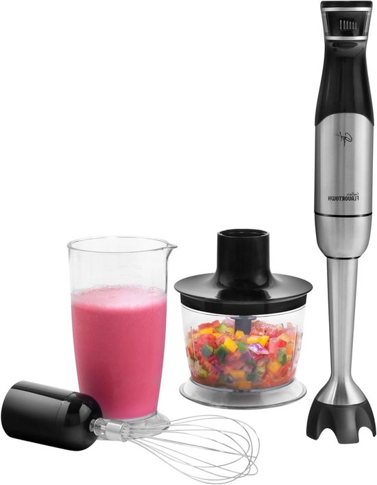 Staafmixer - Handmixer Dompelmixer - Snel Mixen - Dynamische Axe Technologie - 400 Watt - Zwart van Merkloos