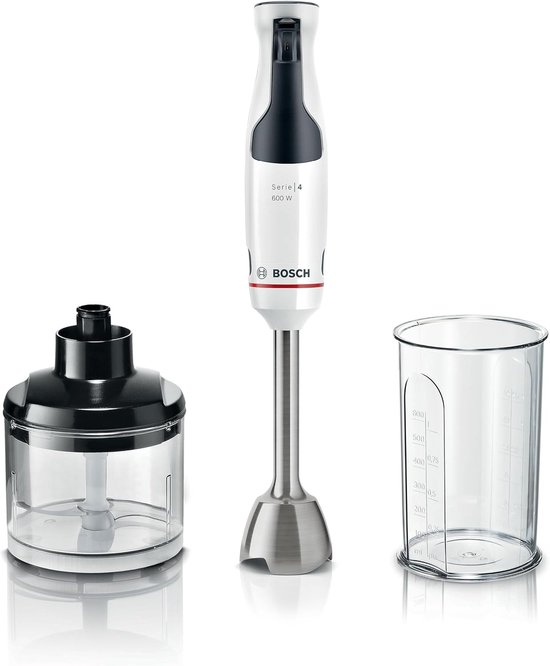 Staafmixer - Handmixer - Gerechten Bereiden - Dynamische Snelheidsregeling - 385 cm Hoog - Wit van Merkloos