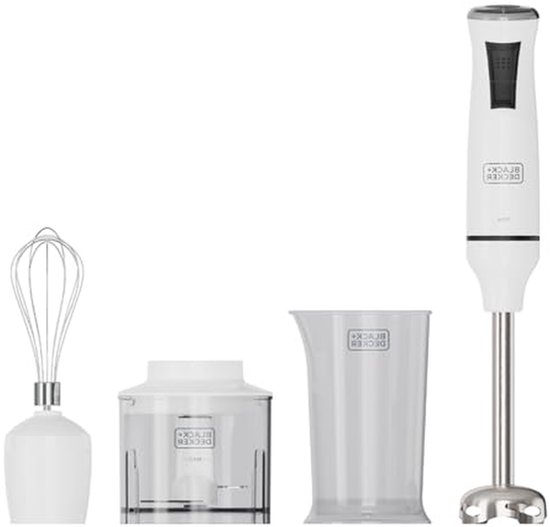 Staafmixer - Handmixer - Keukenbereidingen - 20 snelheden turbo - 750 watt - Wit