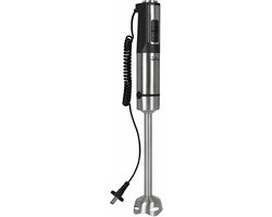 Staafmixer - Handmixer - Snel Mixen - Extra Lange Kabel - 26 cm Basis - Zwart van Merkloos