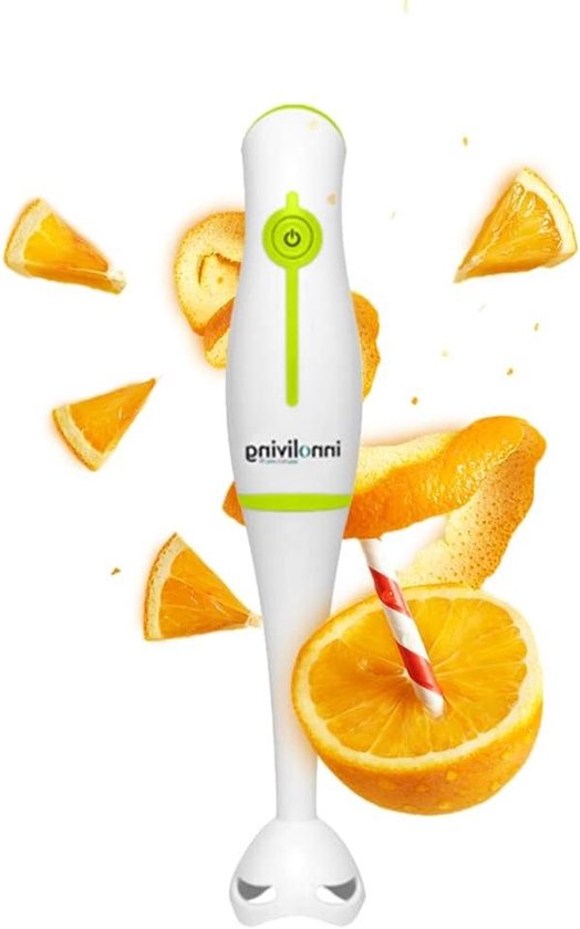 Staafmixer - Keukenmixer - Eten Bereiden - Lichtgewicht Ontwerp - 25 cm - Groen