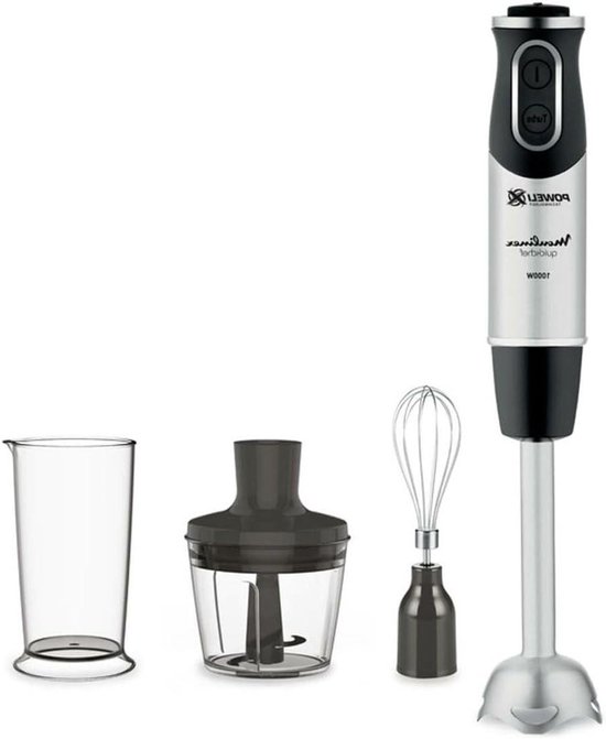 Staafmixer - Keukenmixer - Gezonde Maaltijden Maken - 10 Snelheden - 1000 Watt - Zwart