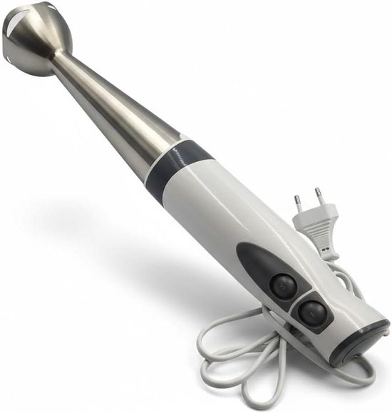 Staafmixer - Keukenmixer - Sauzen Maken - Twee Snelheden - 27.5 cm - Zilver Wit