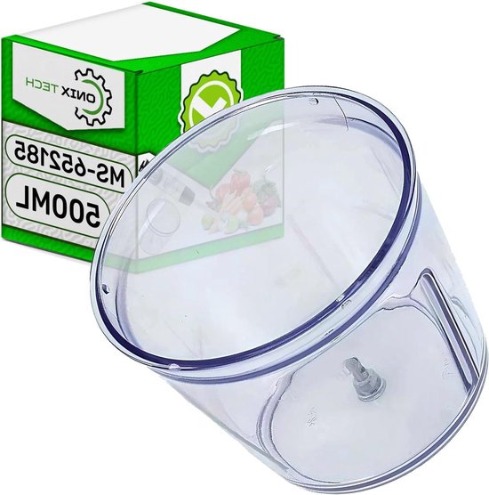 Staafmixer Kom - Hakker Blender - Ingrediënten Mixen - Originele Code - 500 ml - Transparant