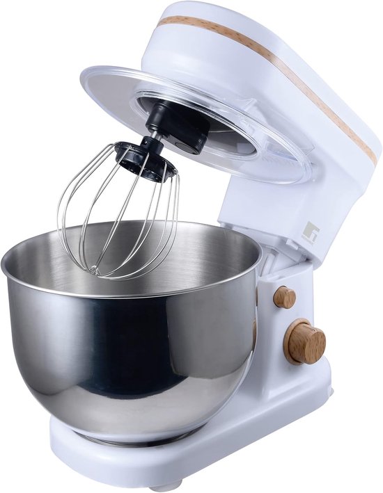 Staafmixer Krachtig - Keukenmixer Handig - Smoothies Maken - 1200 Watt Motor - 5 Liter Kom - Wit van Merkloos