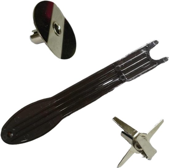 Staafmixer Messen Set - Mixer Onderdelen - Thuis Koken - Roestvrij Staal - 1 cm - Zilverkleurig van Merkloos