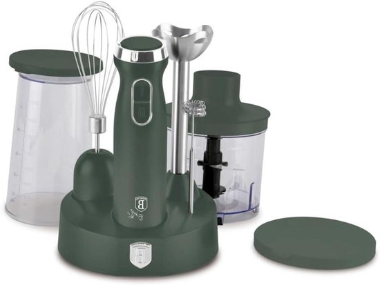Staafmixer met accessoires - Handmixer Keukenmixer - Dagelijks keukenwerk - 6-in-1 veelzijdigheid - 25 x 18 x 25 cm