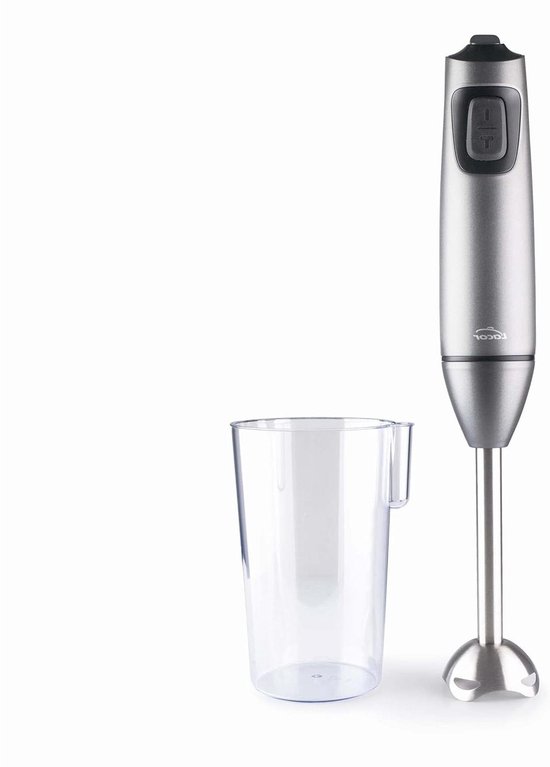 Staafmixer - Mixer Handmixer - Gladde Sauzen Maken - RVS 4-Bladen Systeem - 39.5 cm - Graphite van Merkloos