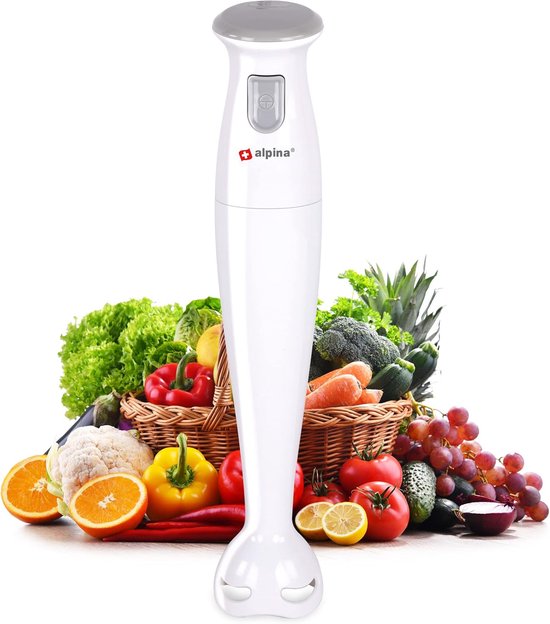 Staafmixer - Pureerstaaf Mixer - Soepen en Sauzen - Lichtgewicht Ontwerp - 150 Watt - Wit van Merkloos