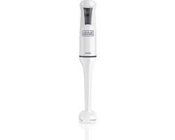 Staafmixer RVS - Handmixer Blender - Eten Bereiden - Anti-spat Cone - 500W - Wit
