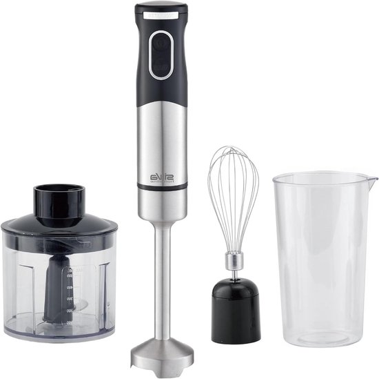 Staafmixer Set - Blender Keukenmixer - Eten Bereiden - Stil DC Motor - 700 ml - Zwart RVS
