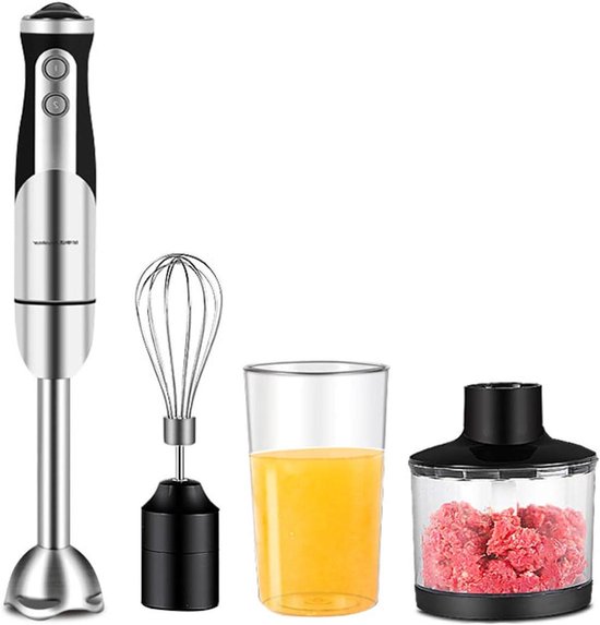 Staafmixer Set - Blender Keukenmixer - Maaltijden Bereiden - Multifunctioneel Accessoires - 600 ml - Zwart
