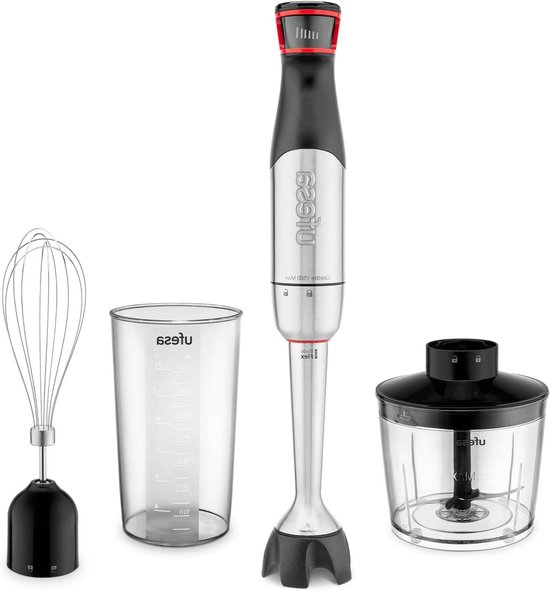 Staafmixer Set - Blender Pureerstaaf - Keukenbereidingen Maken - BladeFlex Technologie - 700 ml Beker - Zwart