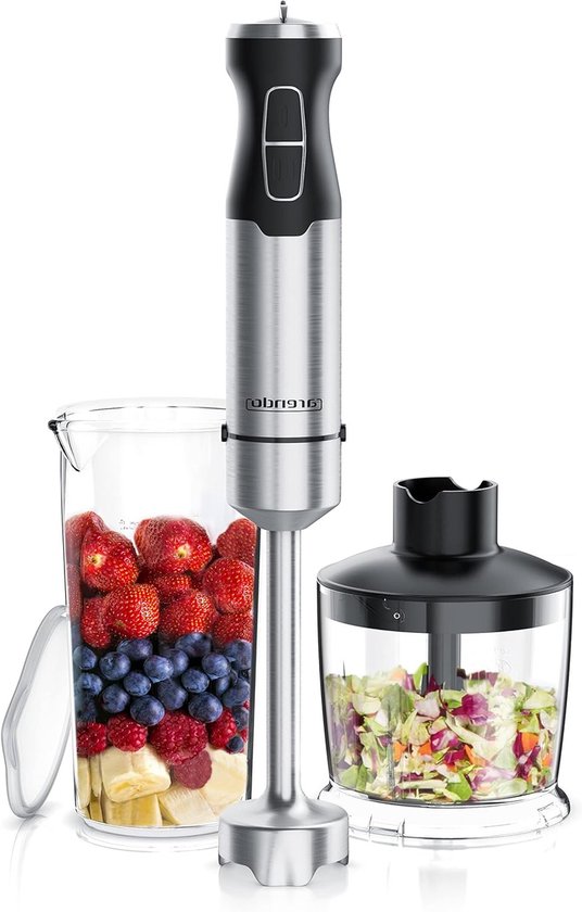 Staafmixer Set - Hakmolen - Groentesnijder - Soepmaker - Draadloos van MOA