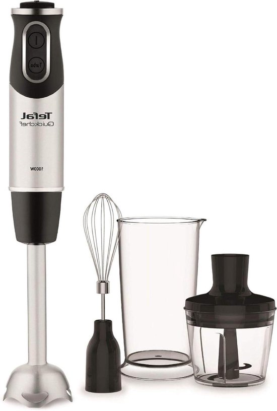 Staafmixer Set - Handmixer Keukenmixer - Gladde Sauzen Maken - Krachtige Motor - 0.8 L - Zwart