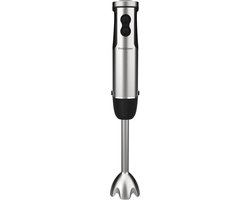 Staafmixer Set - Keukenmixer Elektrisch - Snel Ingrediënten Maken - 12 Snelheden Turbo - 40cm Hoog - Zilver Zwart van Merkloos
