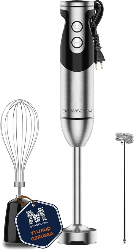 Staafmixer Set - Keukenmixer - Maaltijden Bereiden - 12 Snelheden TURBO - 800 Watt - Zwart
