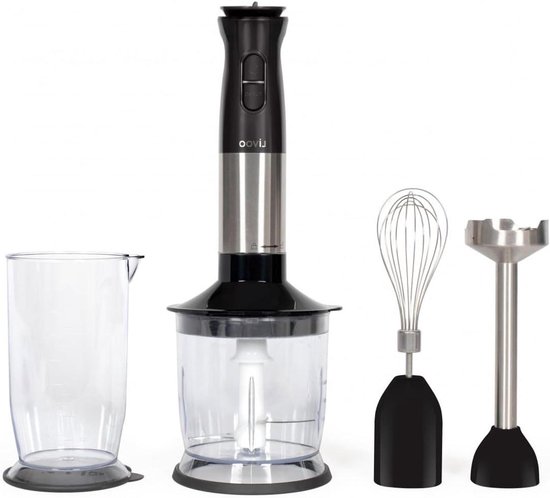 Staafmixerset - Handmixer Blender - Culinaire Bereidingen - Ergonomische Handgreep - 700 ml - Zwart