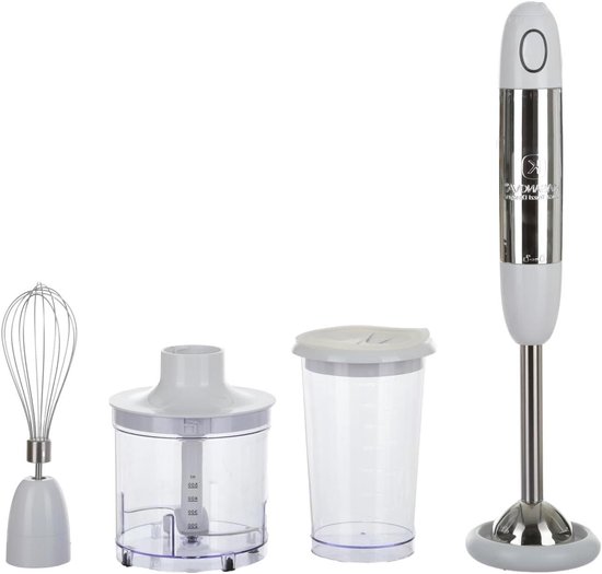 Staafmixerset - Handmixer Set - Keukenwerkzaamheden - Turbo-functie - 13 x 20 x 42 cm - Wit van Merkloos