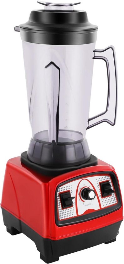 Staande mixer - Keukenmachine Krachtig - Smoothies Maken - Krachtige 2200W Motor - 4 Liter Kan - Rood