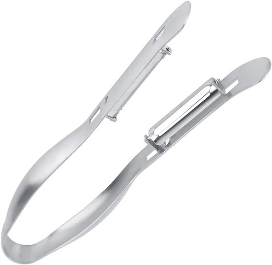 Stainless Steel Groenten Schiller met Dubbelzijdige Messen en Comfortabele Handgreep voor Asperges, Wortelen en Komkommers - Eenvoudig Schillen en Verwijderen van Groenten van Merkloos