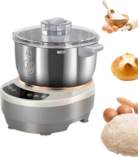 Stainless Steel Kneading Machine, 5 Litres, with Fermentation Function, Electric Kneading Machine with Timer, Kneading - ShopVlot