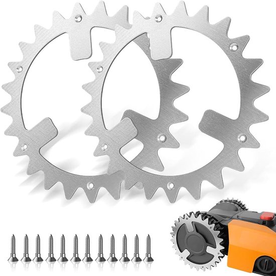 Stalen robotspikes voor Worx Landroid WR141E - WR167E, tractieverbetering voor roestvrij stalen schroeven