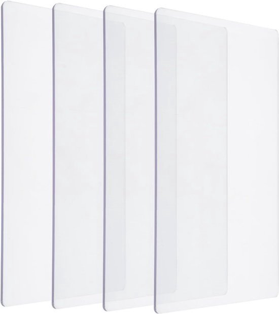 Standaard snijpads - Snijplaten set - Stansmachine gebruik - Duurzaam polycarbonaat - 255 x 155 cm - Transparant