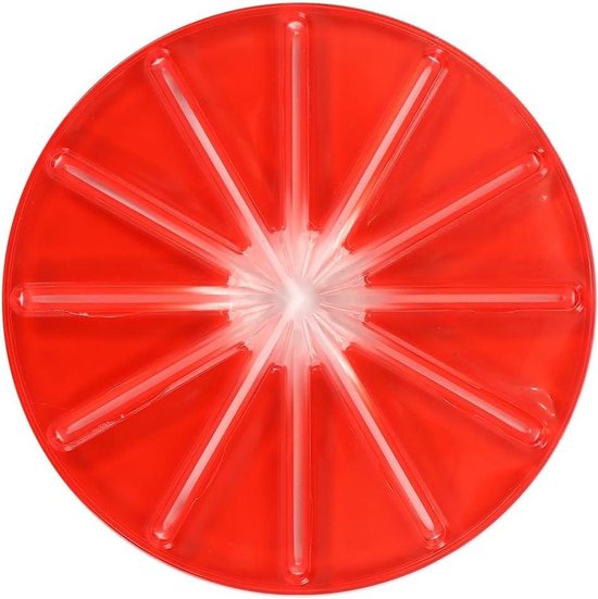 Standmixerwisser - Mengkop spatbescherming - Knoeivrij mixen - Sluit nauw aan op kom - 14 cm - Rood van Merkloos