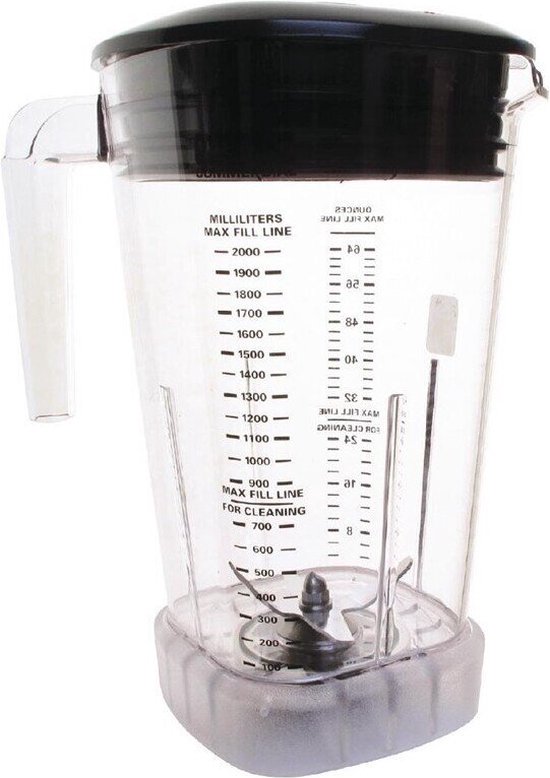 Stapelbare MX Mengbeker met Deksel - 2 Liter - Waring DM876 - Horeca van Waring