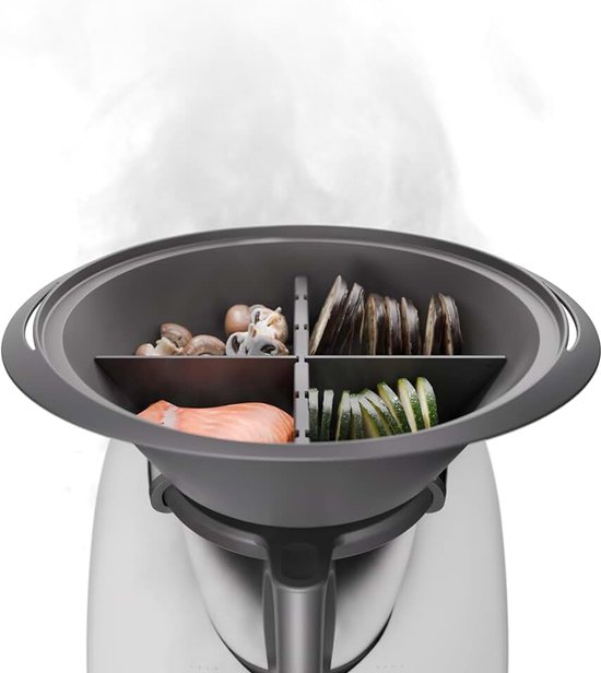 Steamix Stoomverdeler voor Thermomix Varoma | Compatibel TM6, TM5, schoon stomen zonder vermenging, groenten, vis en vlees