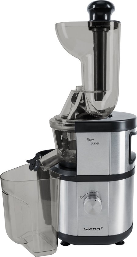Steba E400 - Slowjuicer - 1000 ml - 400 Watt - groente & fruit - RVS van Steba