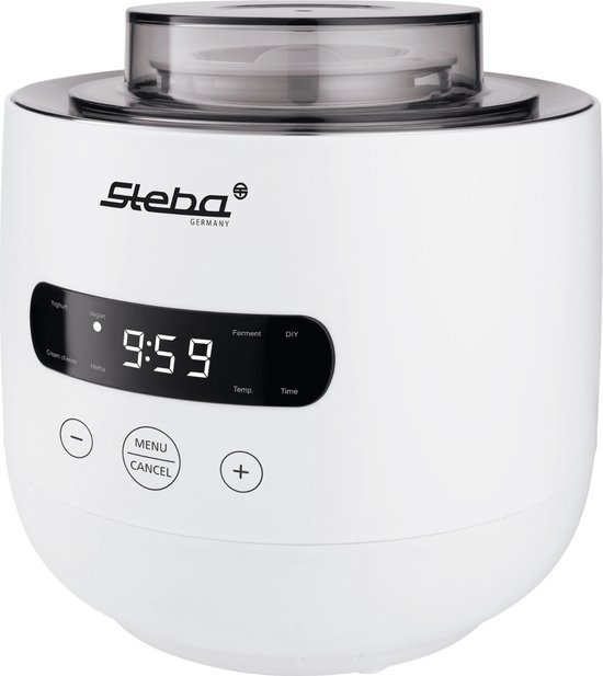 Steba JM4 - Yoghurtmaker / Fermentatie pot - 2 containers met 2 liter & 1.3 liter inhoud - LED display - timer van Merkloos