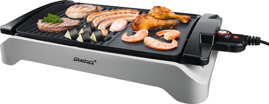 Steba VG101 - Elektrische Barbecue - Tafelgrill - 43x30,5 cm - 2000 Watt van Steba