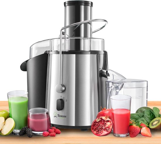 Stellar Sapcentrifuge - Juicer Machine - 850W - Citruspersen - 2 Snelheden - Voor fruit & groente - Brede Opening (75 mm) van Stellar