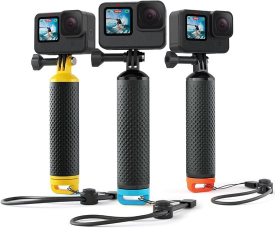 Stick Handler Floating Hand Grip Drijvende voor GoPro - Handgreep Monopod, voor Go Pro Hero 13 12 11 10 9 8 7 6 5 Session Max Mission DJI Osmo AKASO Actiecamera's, Blauw