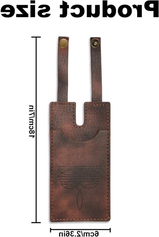 Stijlvolle Bruine Minimalistische Portemonnee met Drukknop, Ideaal voor Vrouwen, Geschikt voor Creditcards en Kleine Items, Cowboystijl Accessoire