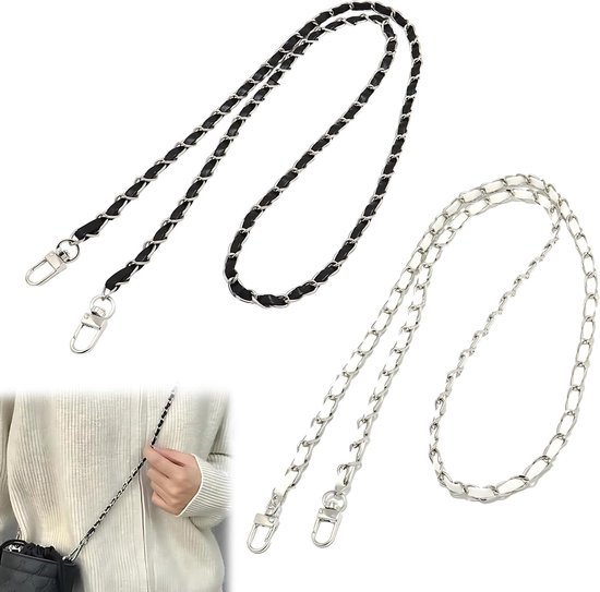 Stijlvolle Gouden Handtas Ketting - Duurzaam, Verstelbaar, 120 cm, Modeaccessoire voor Dames van Merkloos