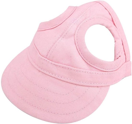 Stijlvolle Pet Baseball Cap voor Honden en Katten in Lichtroze - Perfect voor Zomeruitjes en Bescherming tegen de Zon van Merkloos