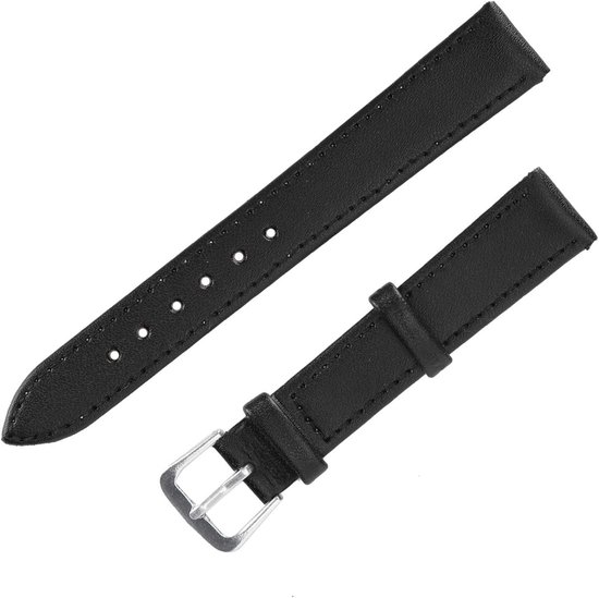 Stijlvolle PU Leren Horlogeband met Gesp, Universele Vervangband voor Mannen en Vrouwen, 16mm Accessoire voor Horloges en Mode van Merkloos