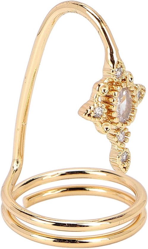 Stijlvolle Vingernail Ring, Accessoire voor Nagelkunst met Uitstekende Vakmanschap, Perfecte Cadeau voor Nagelliefhebbers en Modebewusten