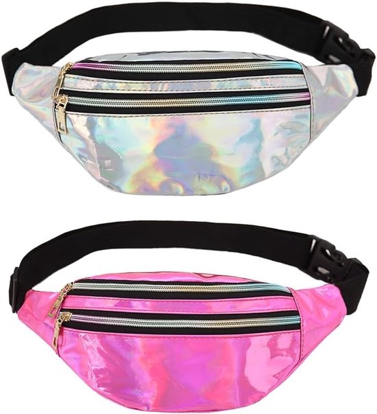 Stijlvolle Waterdichte Heuptas voor Vrouwen - Ideaal voor Feestjes, Festivals, Reizen en Sportactiviteiten, Multicolour, Comfortabel en Ruim
